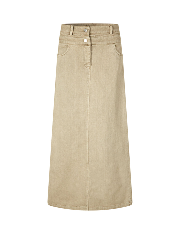 MBYMFLIK Long Skirt White Pepper