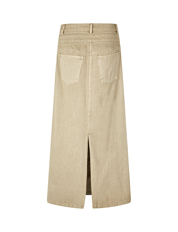 MBYMFLIK Long Skirt White Pepper