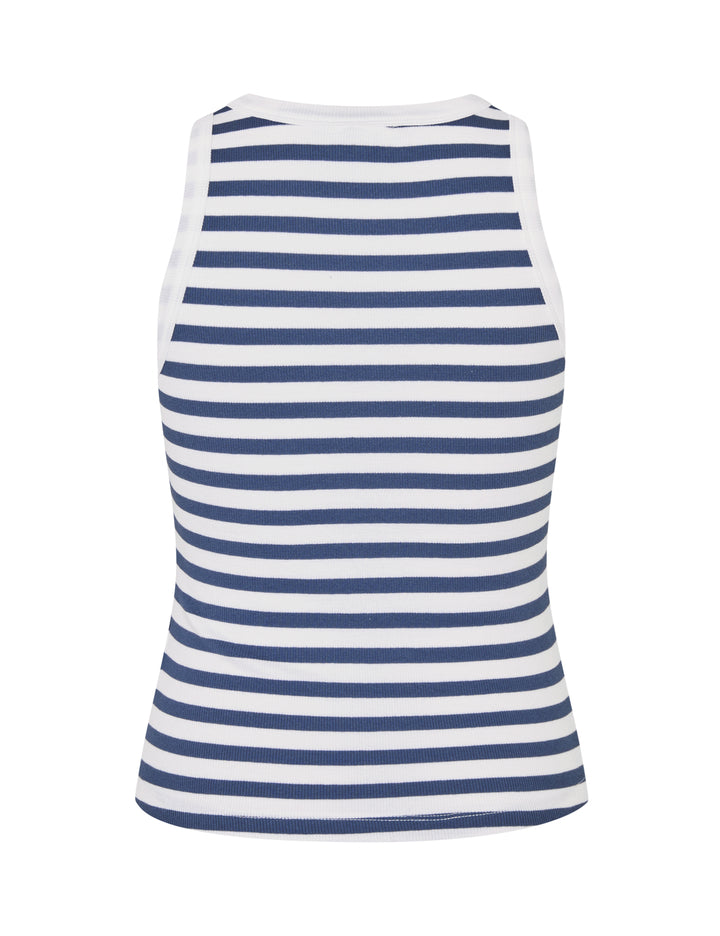 MBYMJAXSON Top White Indigo Stripe