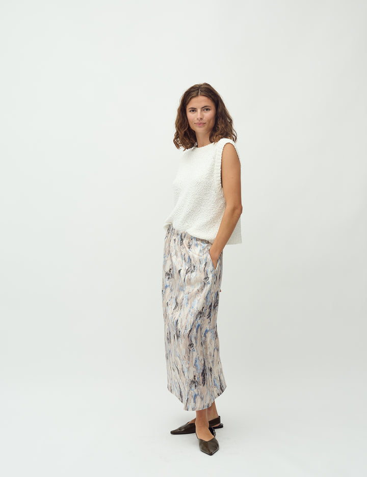 MBYMAVELINE Skirt Blue Crystallic