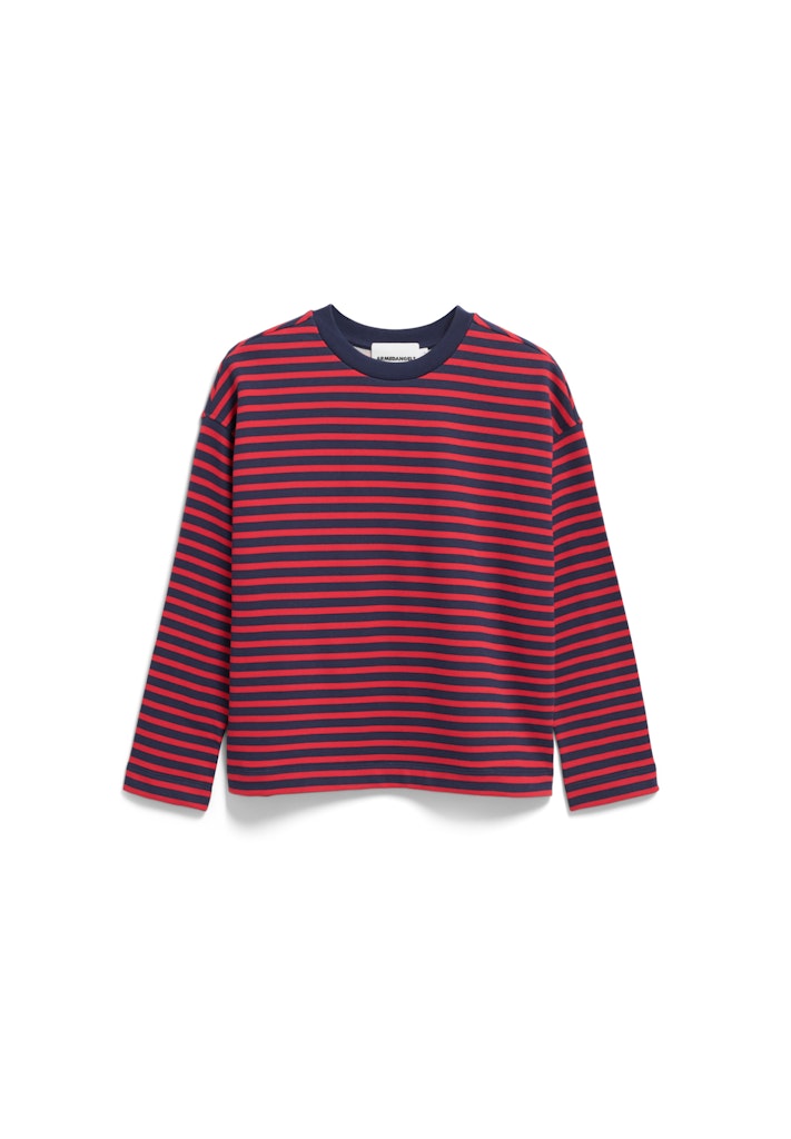 AAFRANKAA Stripe Sweatshirt Navy/Apple
