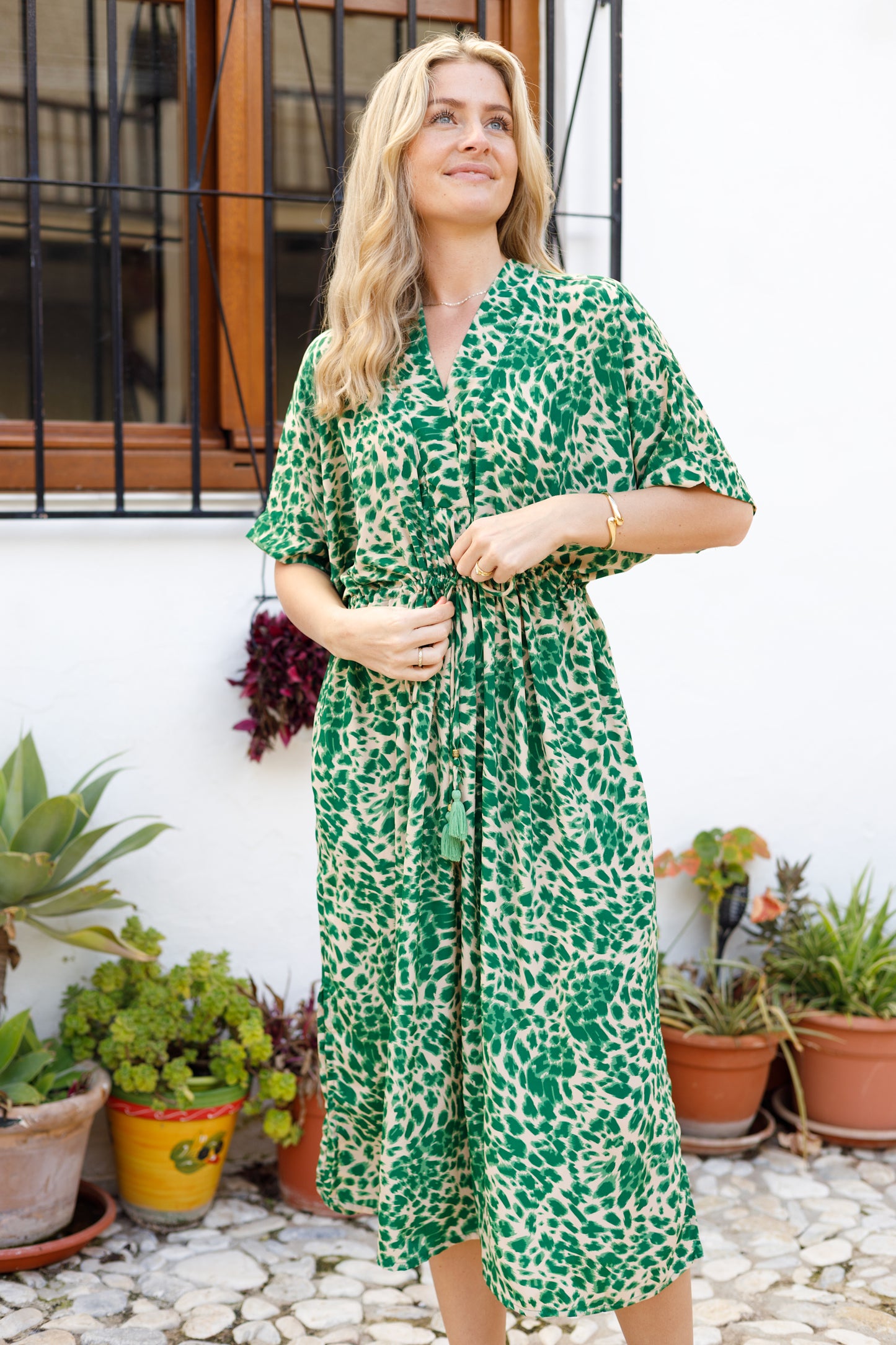 BCLUNA Kaftan Tie Dress