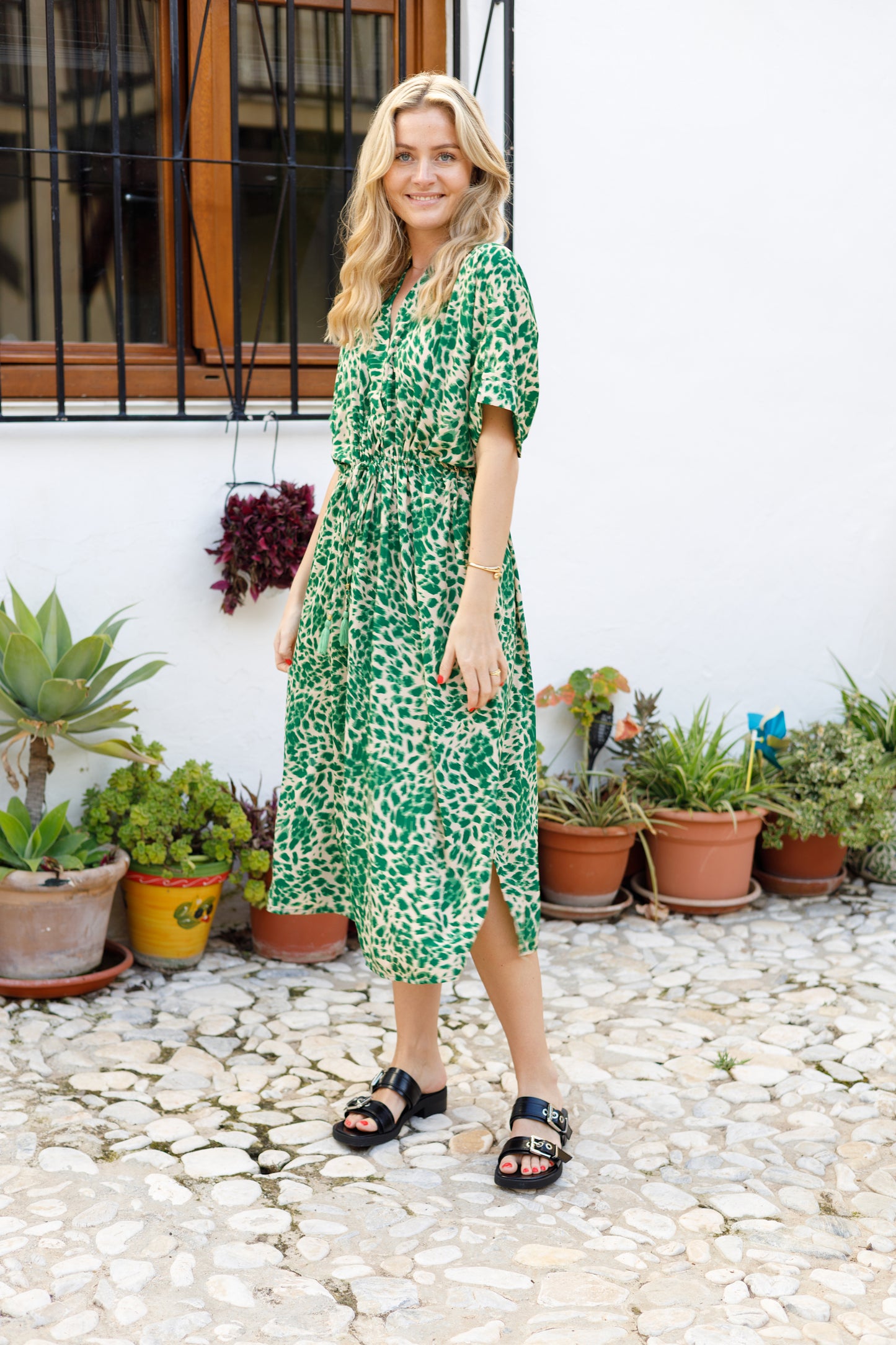 BCLUNA Kaftan Tie Dress