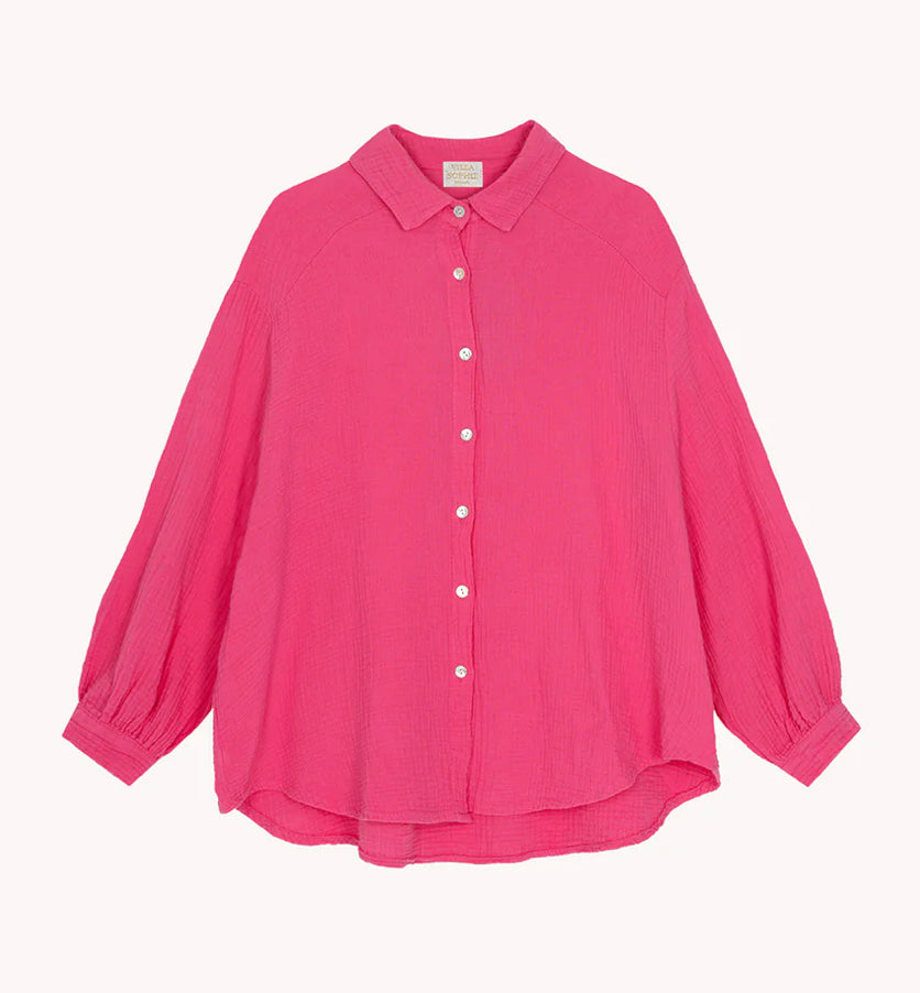 Musselinbluse Hemdkragen (mehrere Farben)