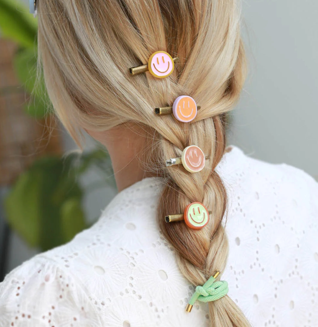 Haarclip Smiley (verschiedene Farben)