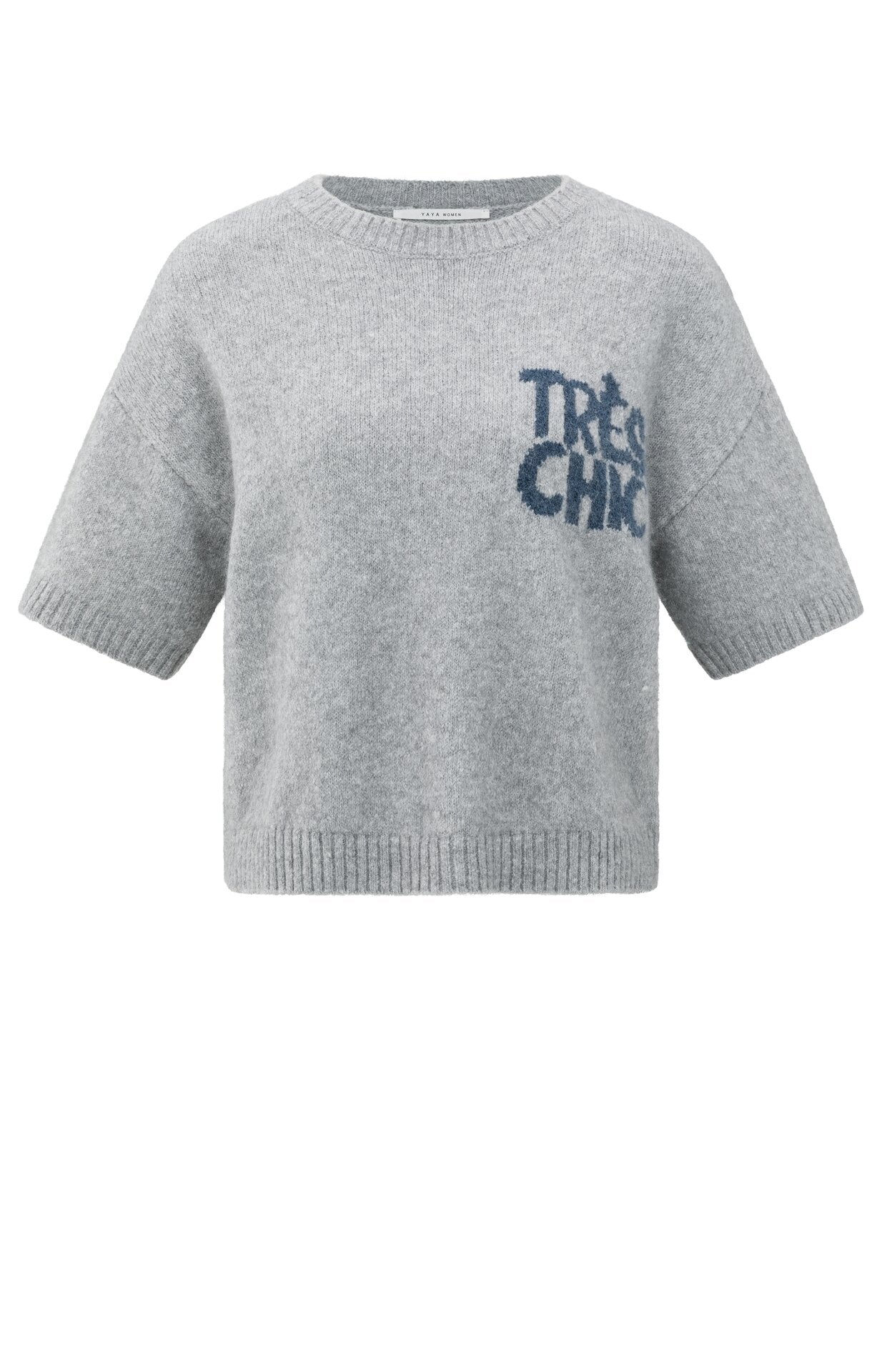 YAYATRESCHIC Short Sleeve Sweater