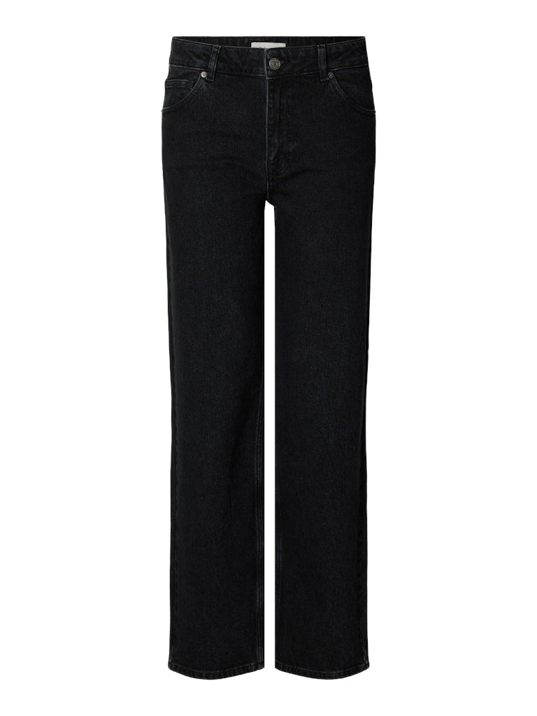SLFSTRAIGHT Bea-Kori Jeans Black