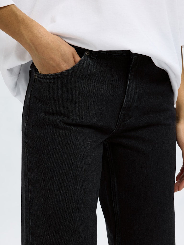 SLFSTRAIGHT Bea-Kori Jeans Black