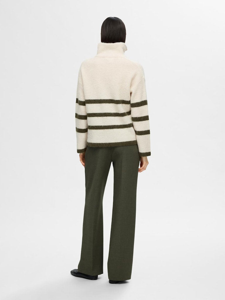 SLFMALINE Knit Half Zip Kalamata