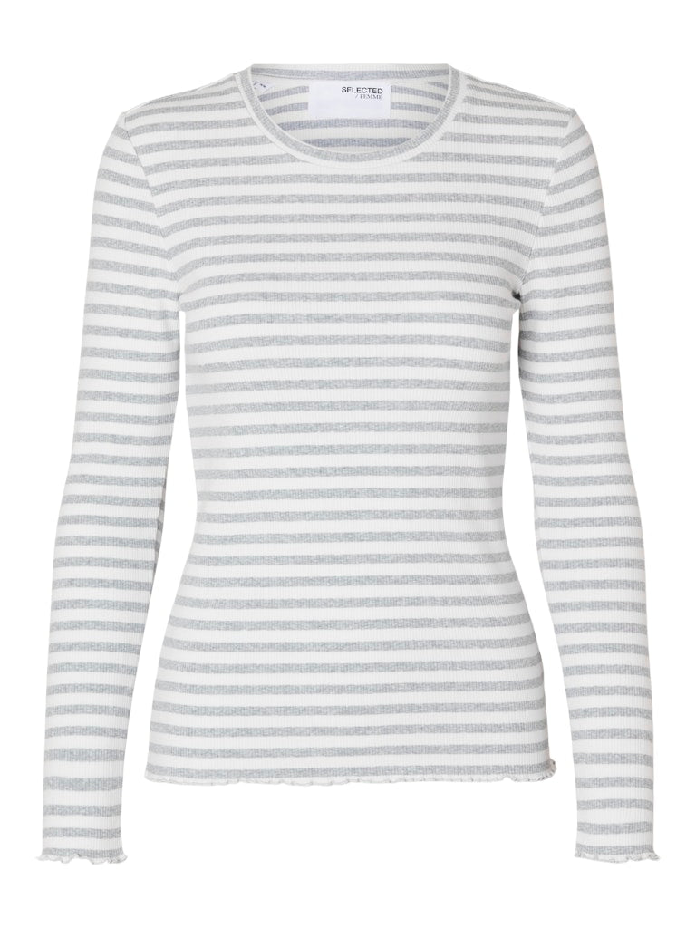 SLFANNA Crew Neck Tee Grey