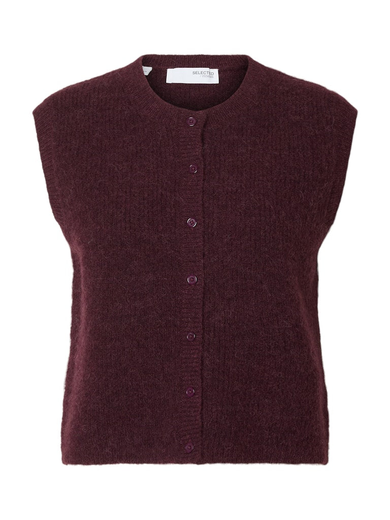 SLFLULU Button Vest Violett