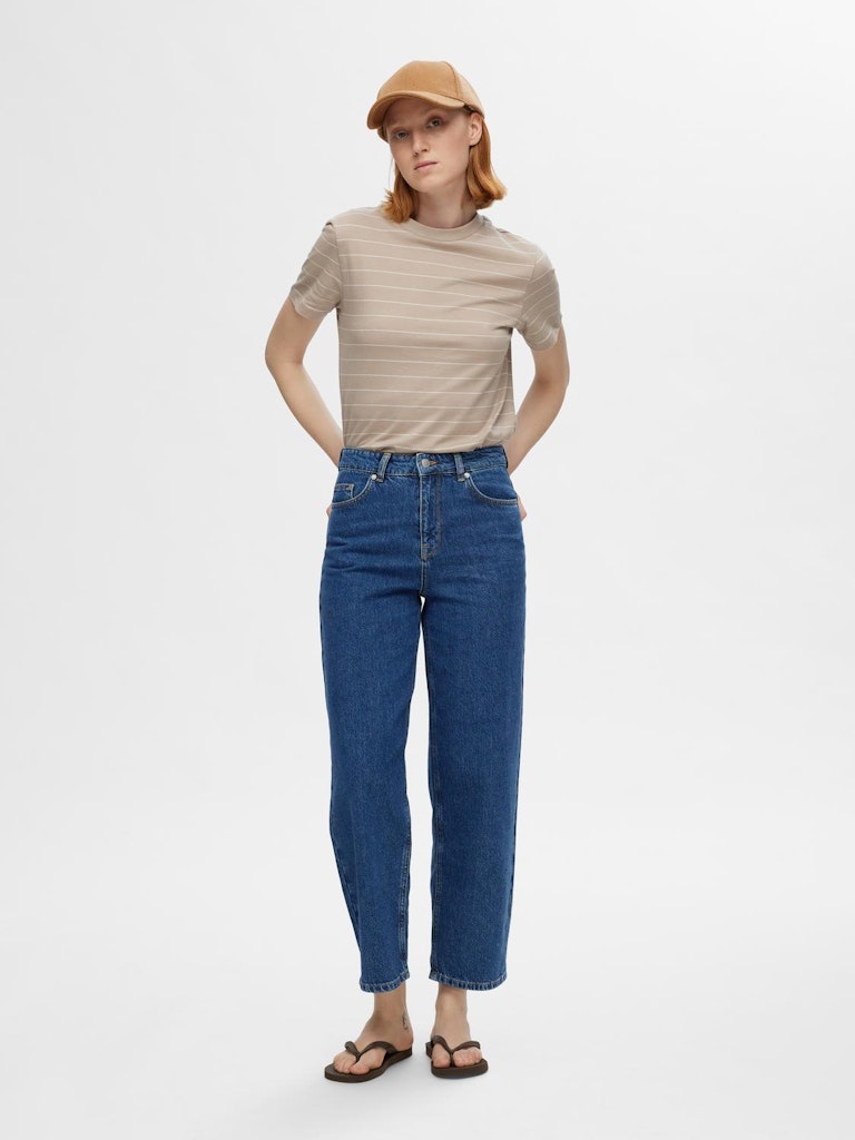 SLFCLAIR Mid Blue Jeans