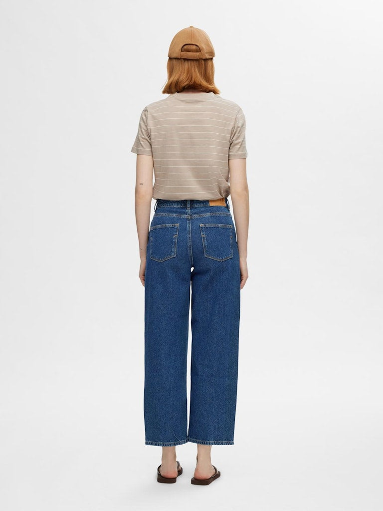 SLFCLAIR Mid Blue Jeans