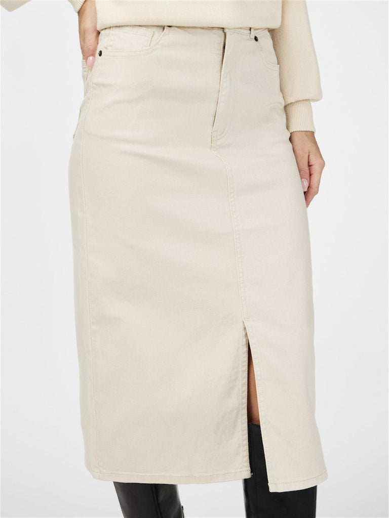YASDOMANA Midi Denim Skirt