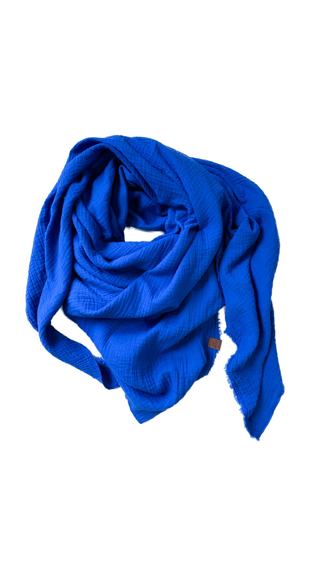 Musselintuch Royalblau
