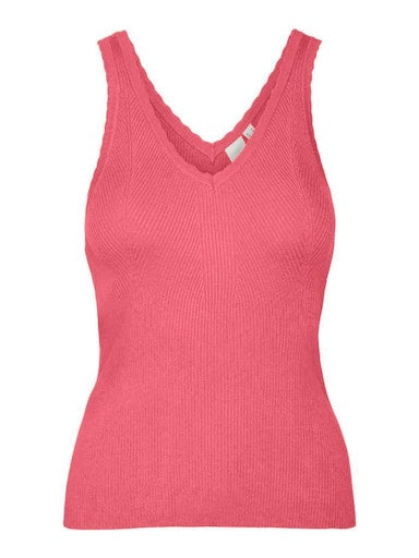 YASBALSI Strap Knit Top