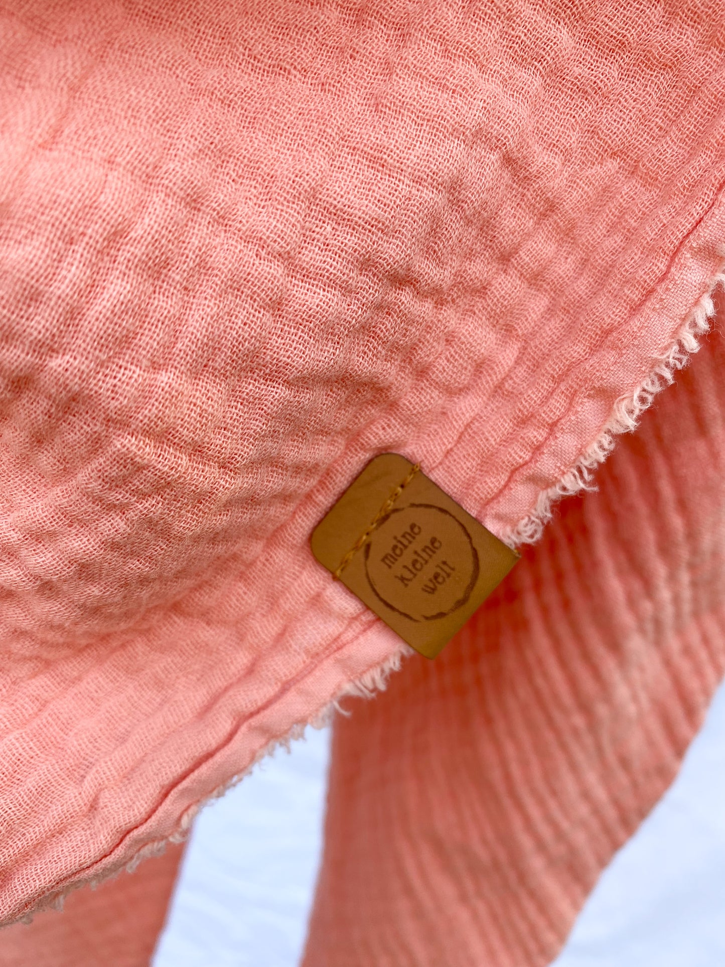 Musselintuch sunny salmon