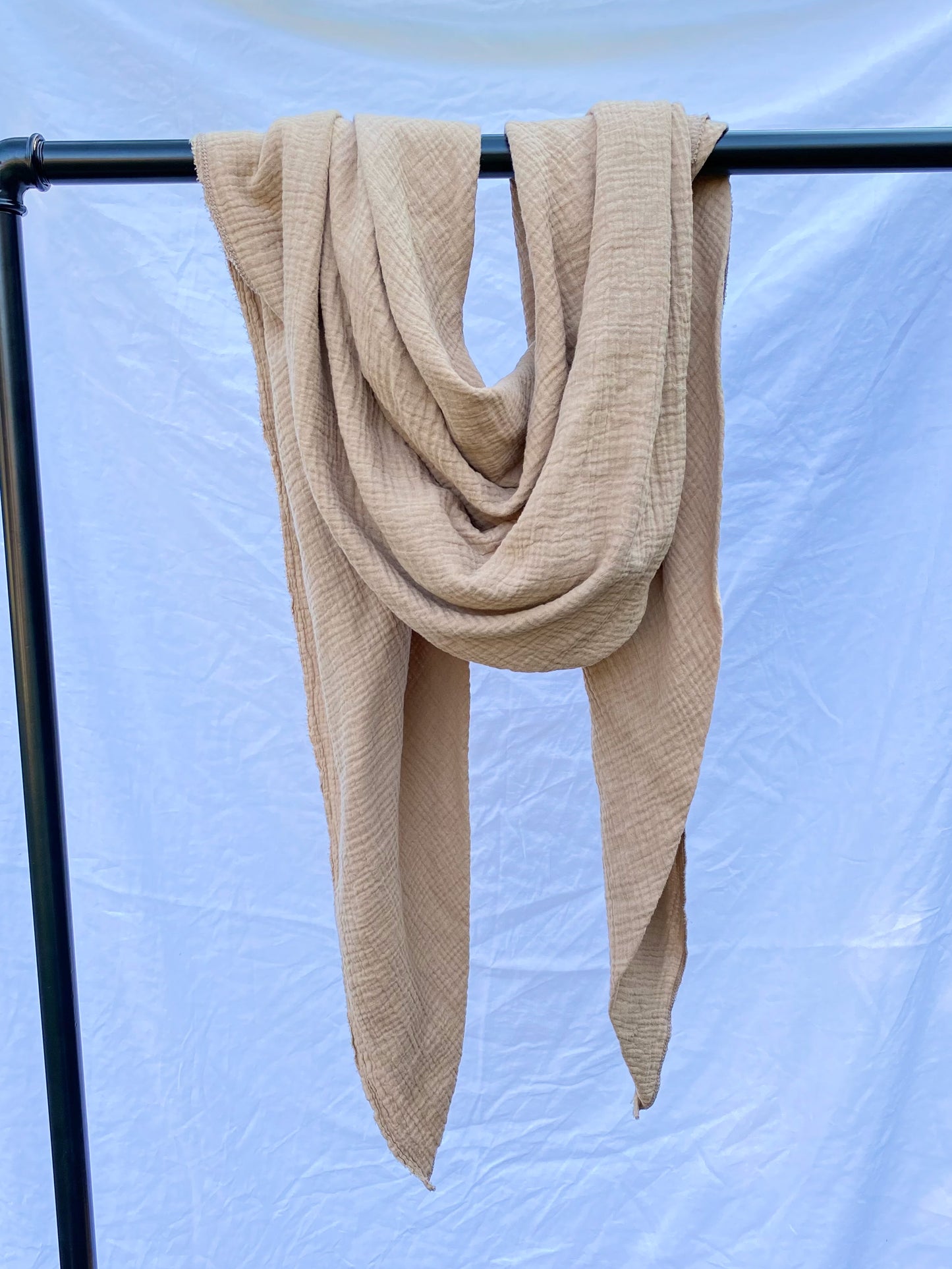 Musselintuch karamell