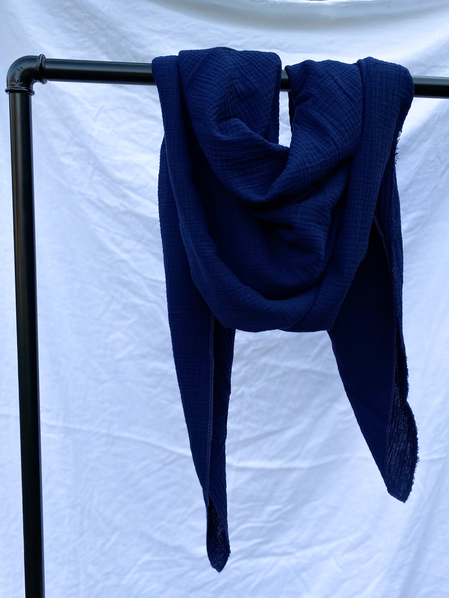 Musselintuch navy
