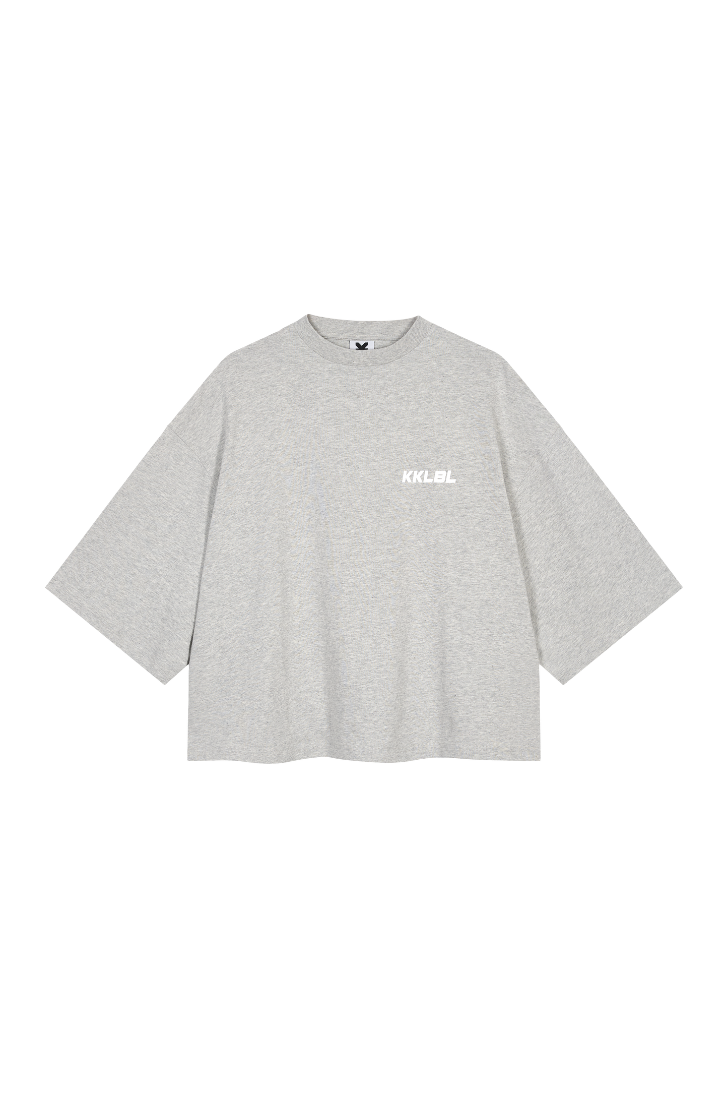 KKLBLSHIRT Cropped Grey Melange
