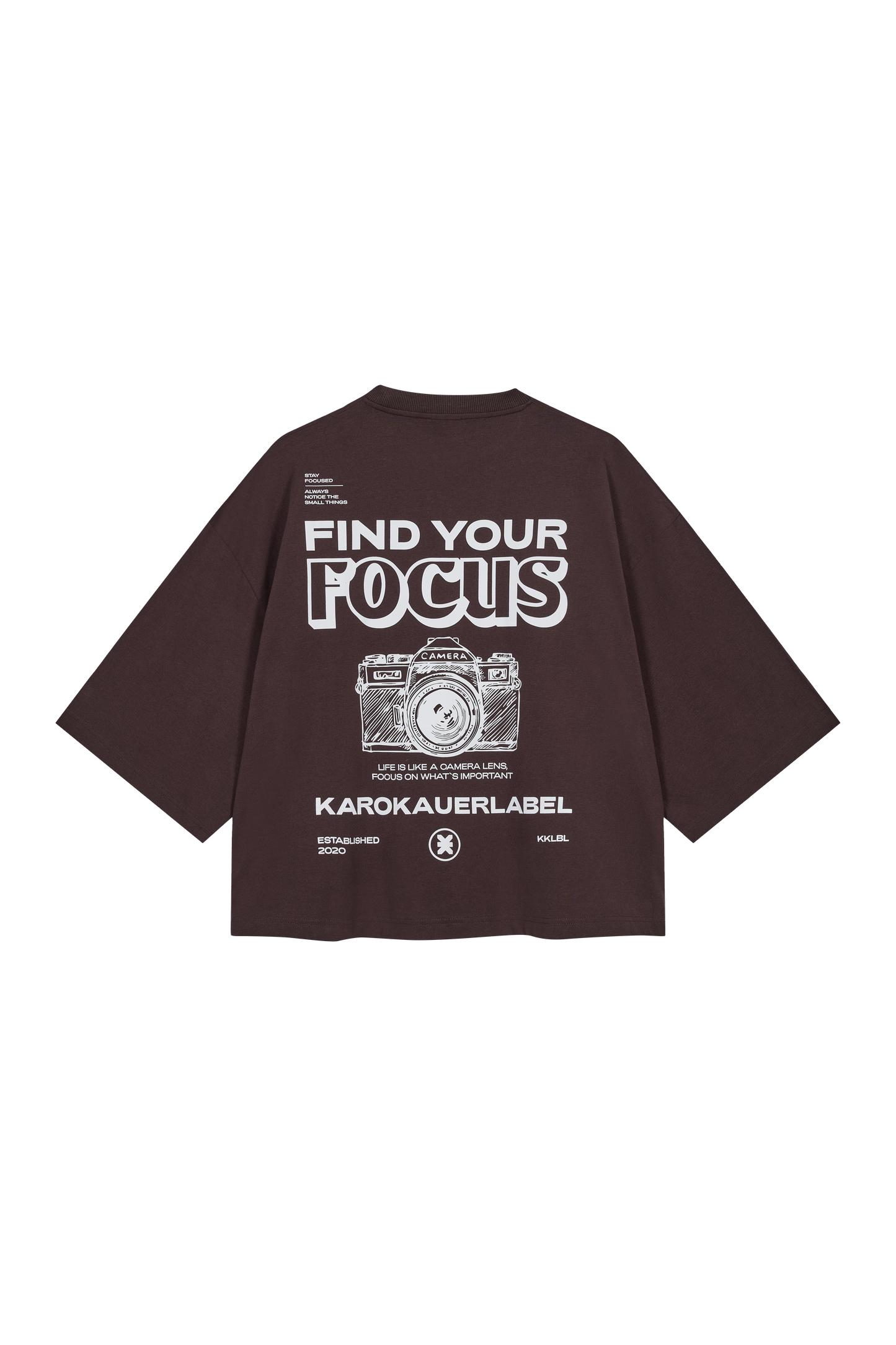 KKLBLSHIRT Cropped Brown