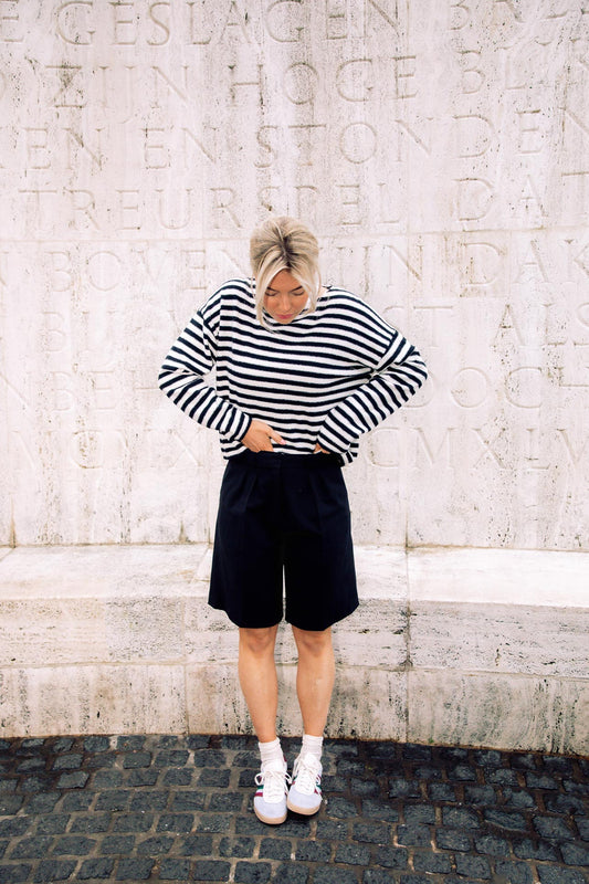 CWJKNIT Soft Stripped
