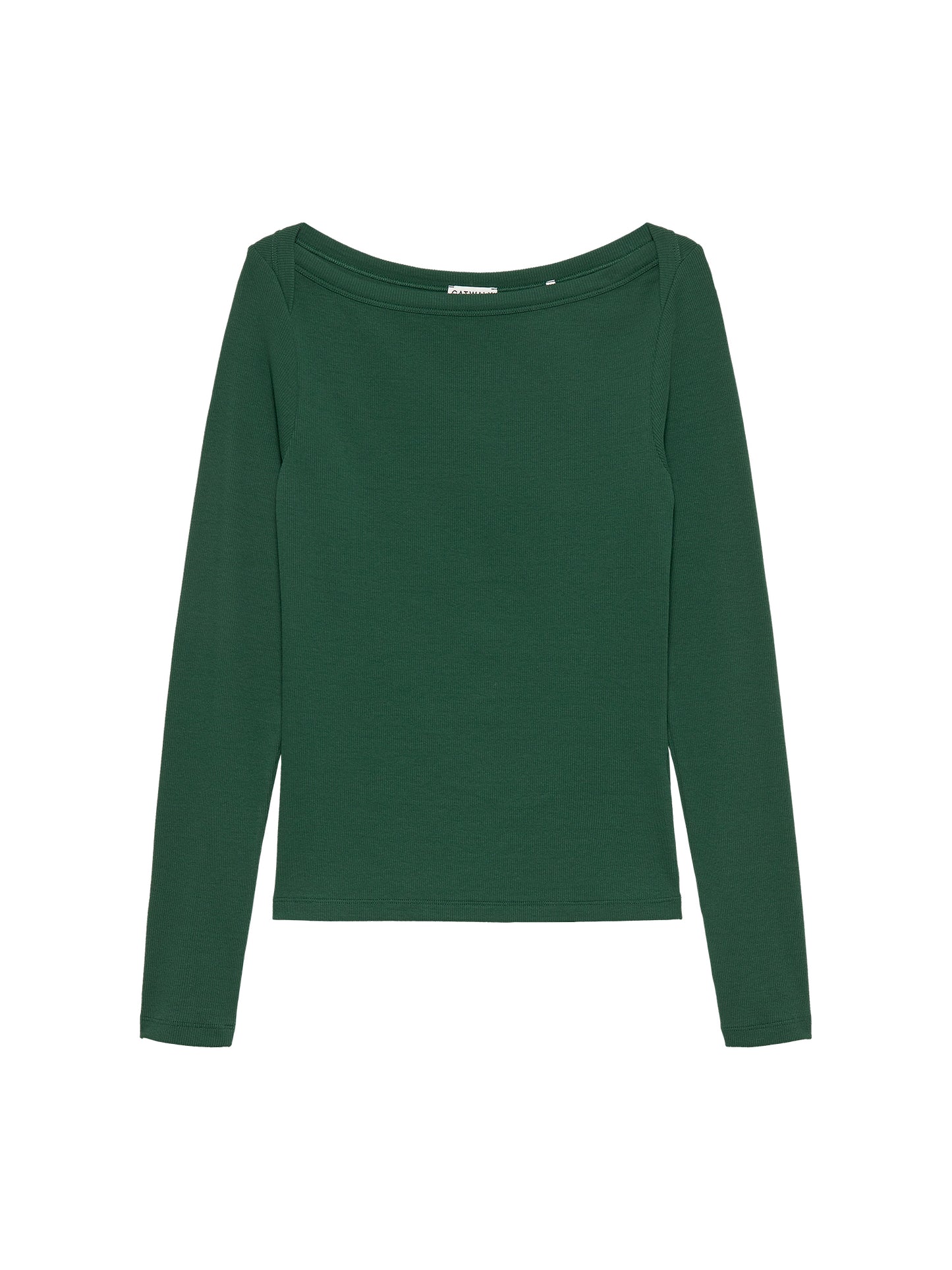 CWJBOATNECK Rib Long Sleeve Pine Forest