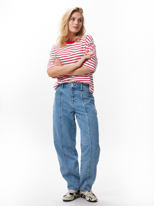 CWJBARREL Topstitch Jeans