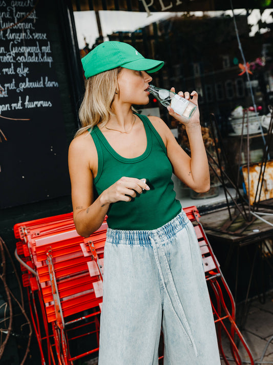 CWJSCOOP Rib Singlet