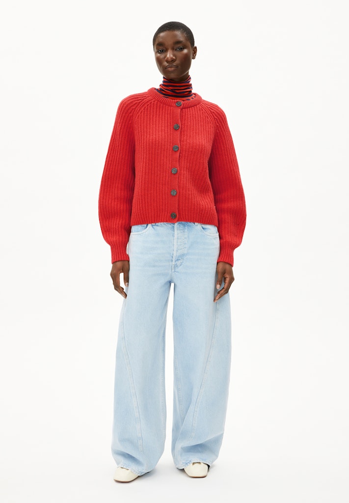 AASELMA Strickjacke Candy Apple