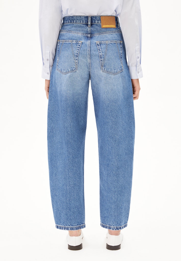 AABAARLY High Waist Barrel Jeans