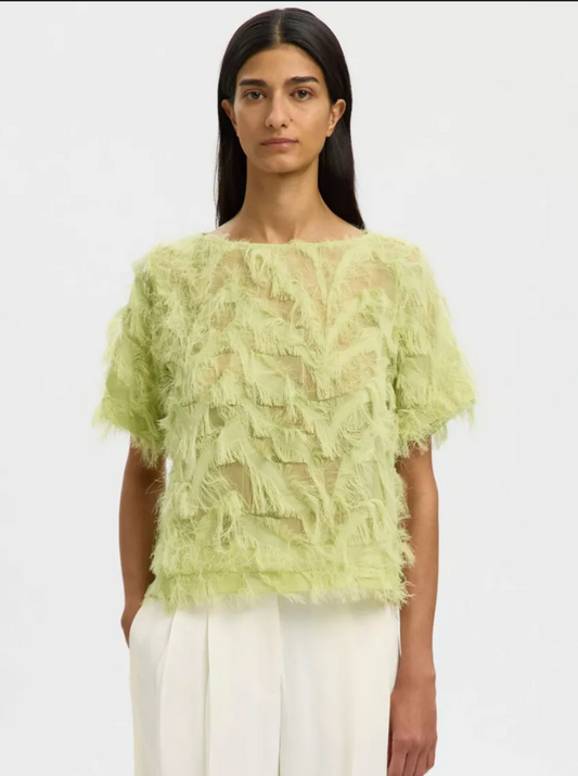 SLFMYLINE Boat Neck Top Lint