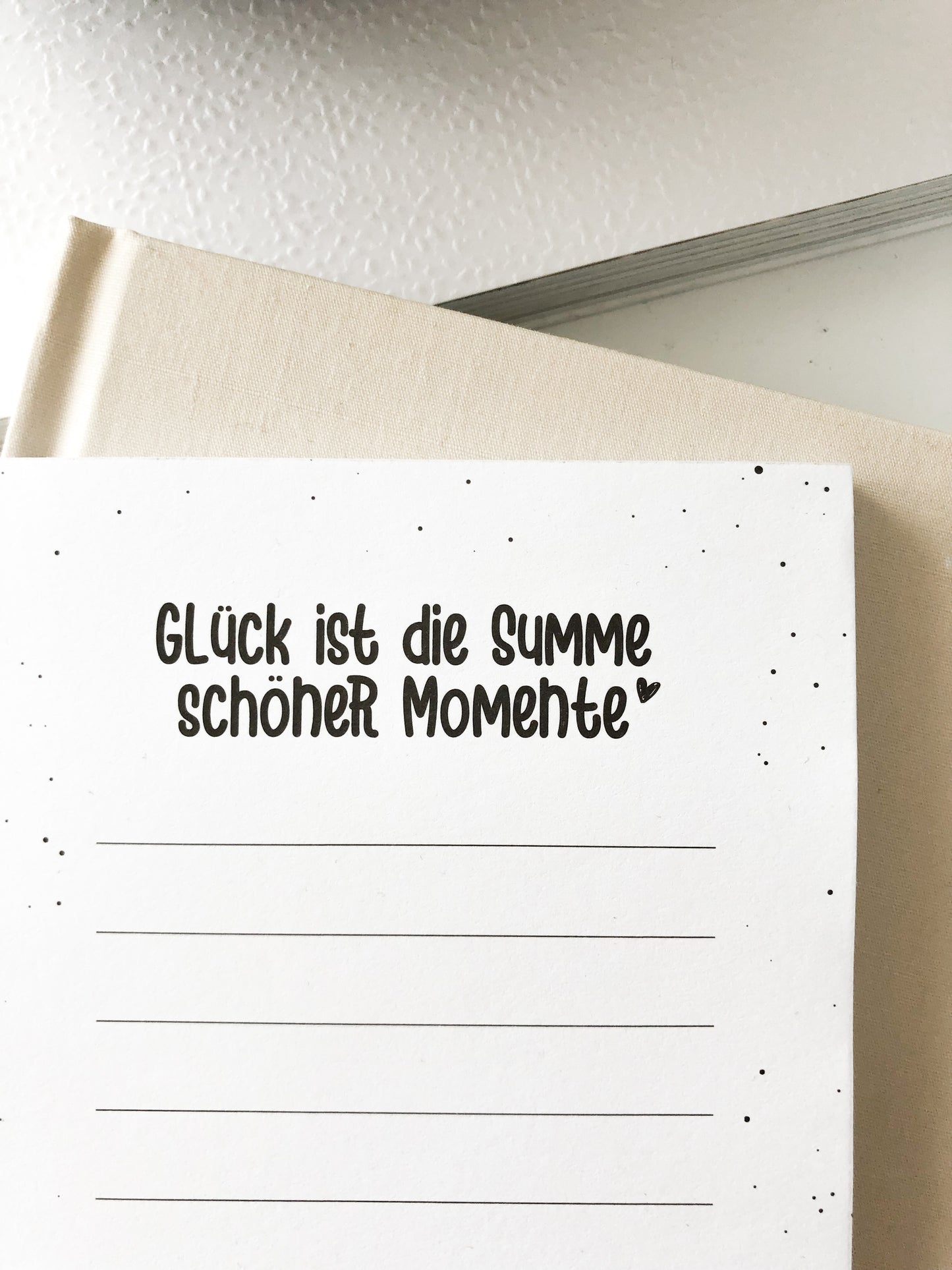 NOTIZBLOCK Glück