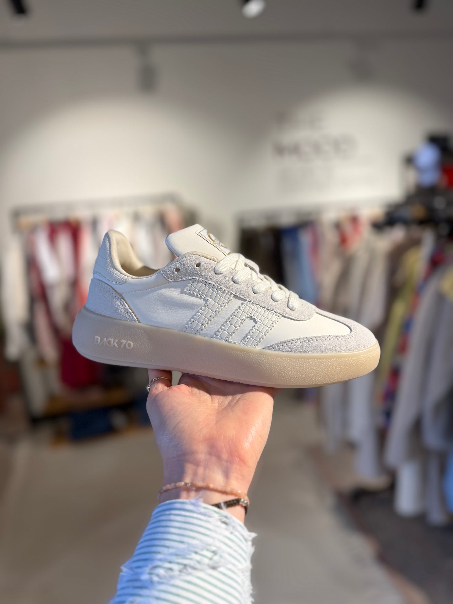 BACK70BROOKLYN Nylonge Sponge White