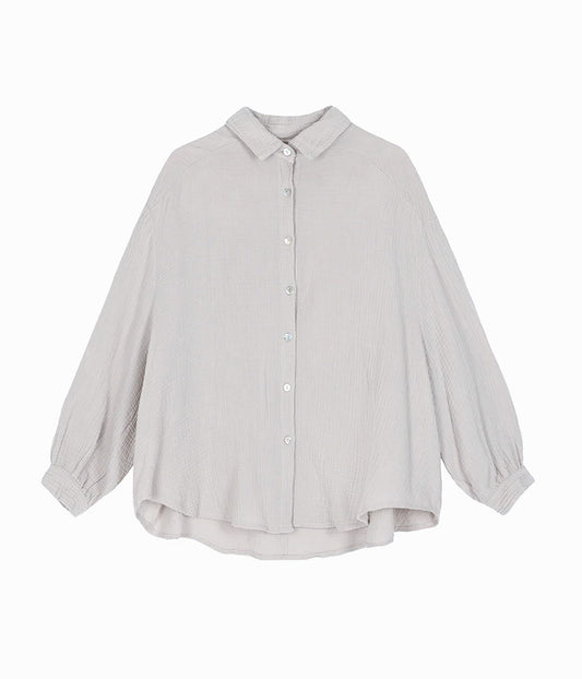 Musselinbluse Hemdkragen (mehrere Farben)