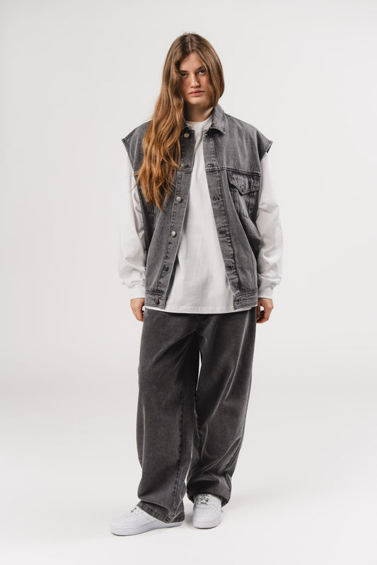 KKLBLDENIM Vest Grey