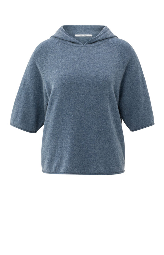 YAYAKNITTED Hoodie Short Sleeves