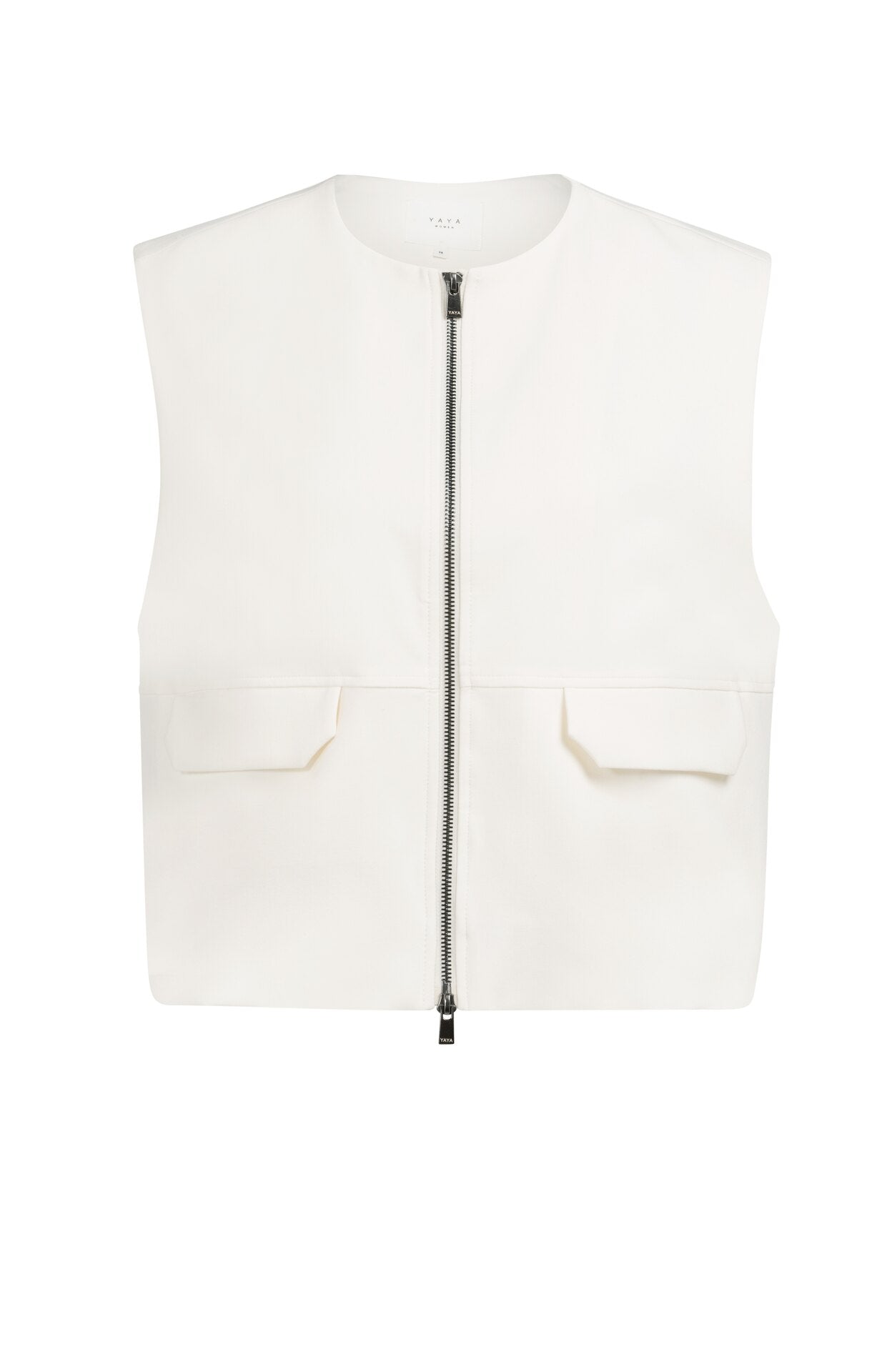 YAYASLEEVELESS Woven Jacket Balloon Shaped