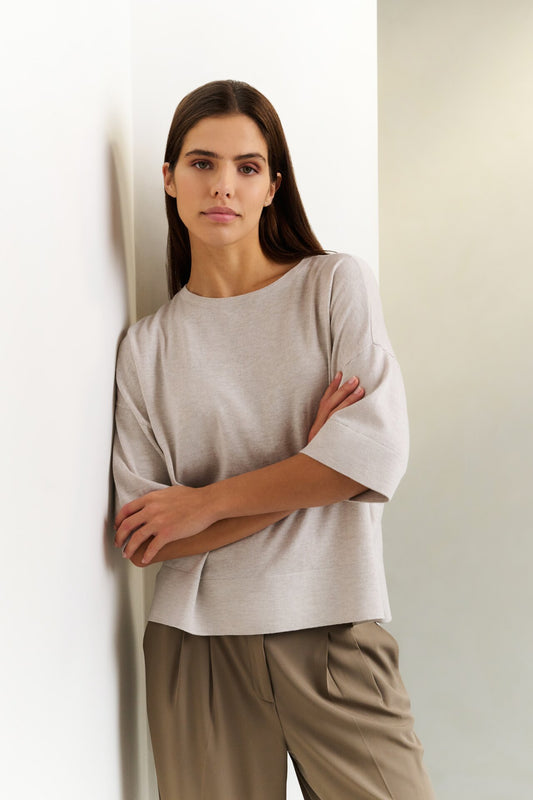 YAYAOVERSIZED Knitted T-Shirt