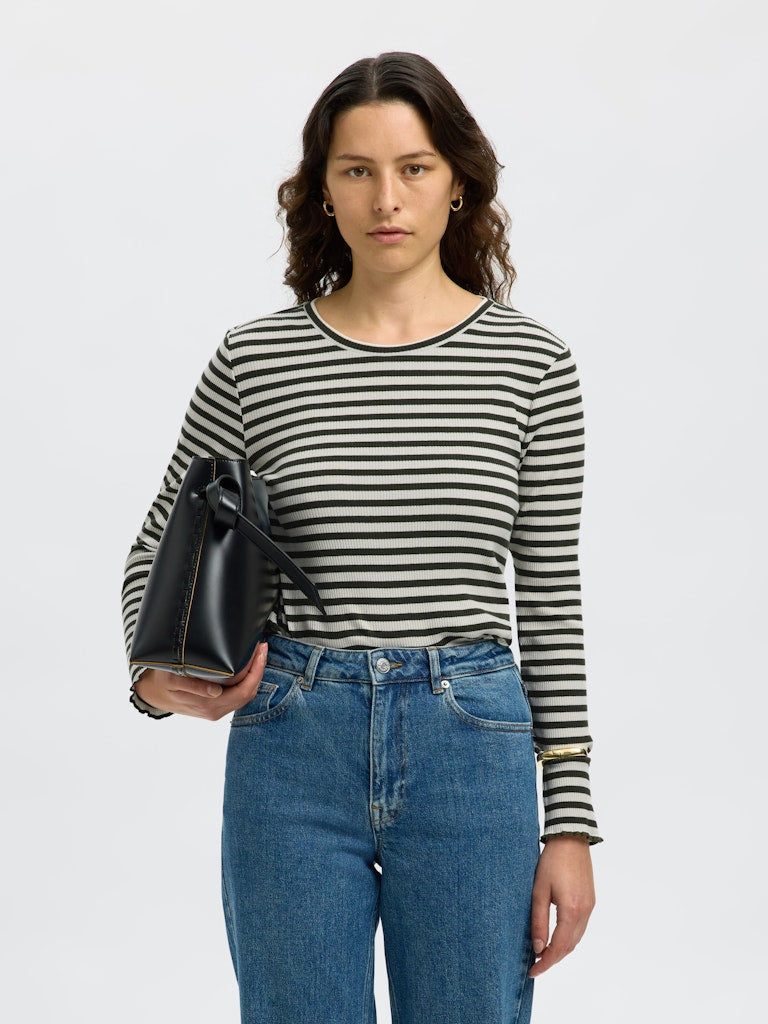 SLFANNA Langarm Shirt Deep Depths