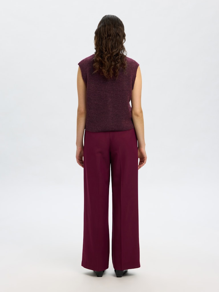 SLFLULU Button Vest Violett