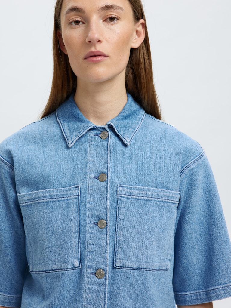 SLFANYA 2/4 Denim Shirt