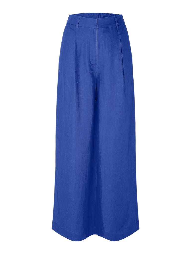 SLFLYRA Wide Linen Blend Pant