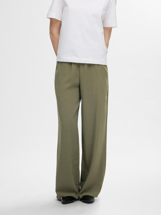 SLFTINNIE Relaxed Wide Pant Kalamata