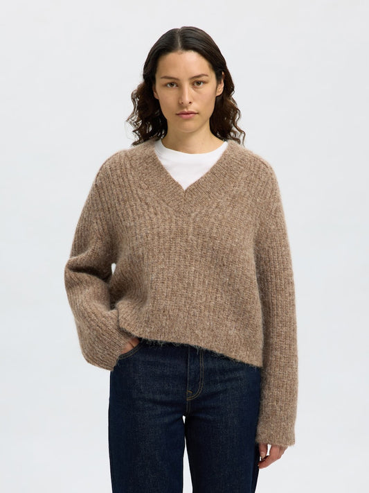 SLFANJULI Knit V-Neck