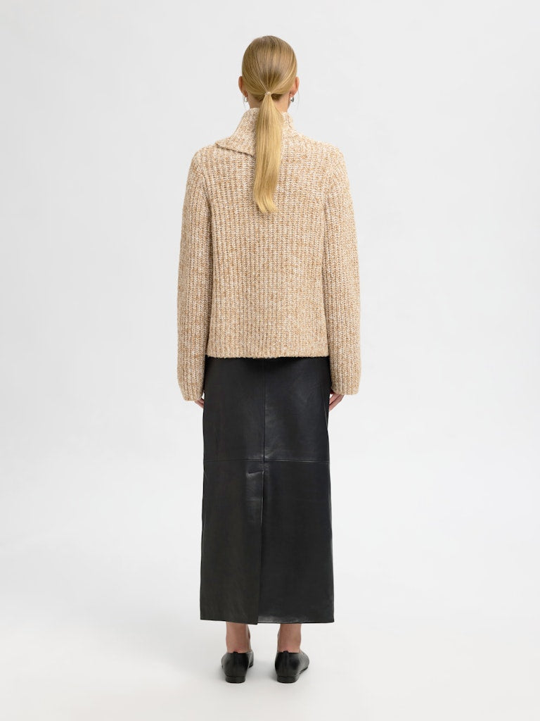 SLFCHICAGO Knit Split Roll Neck