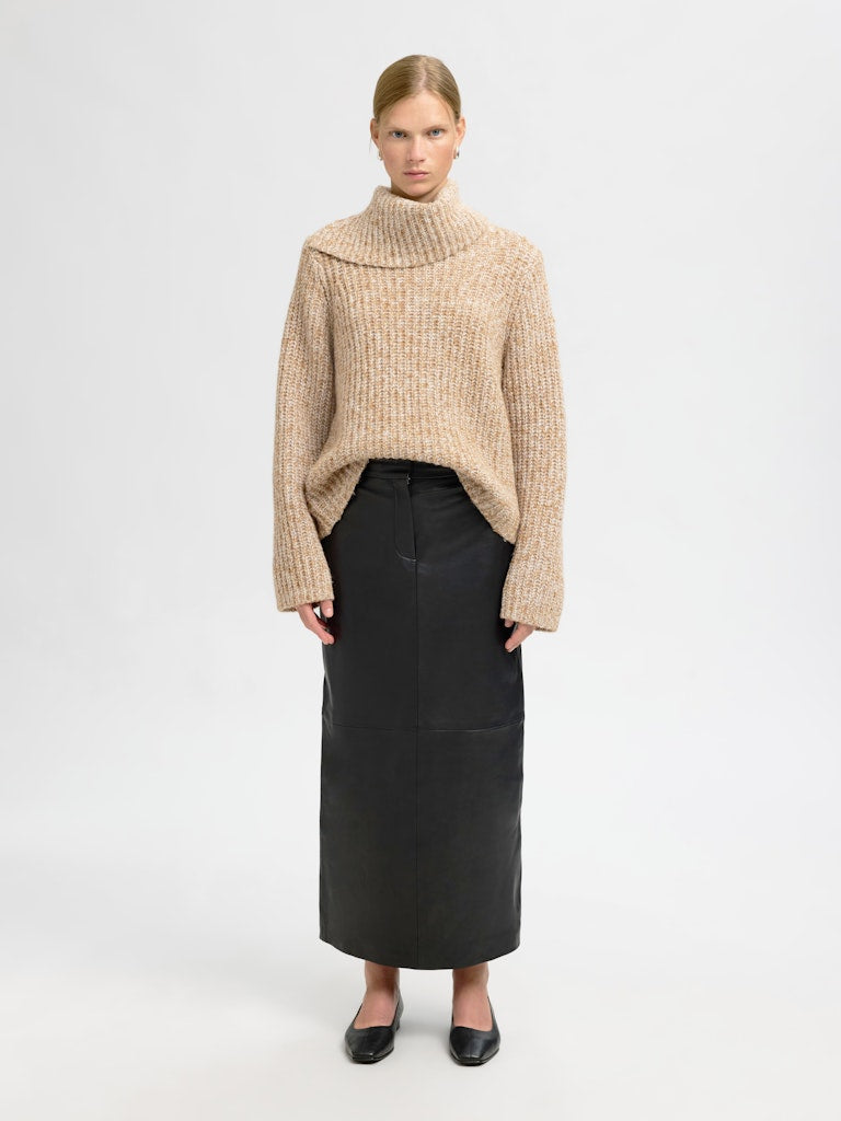 SLFCHICAGO Knit Split Roll Neck