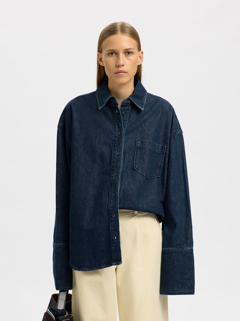 SLFOVERSIZED Mella - Bora Denim Shirt