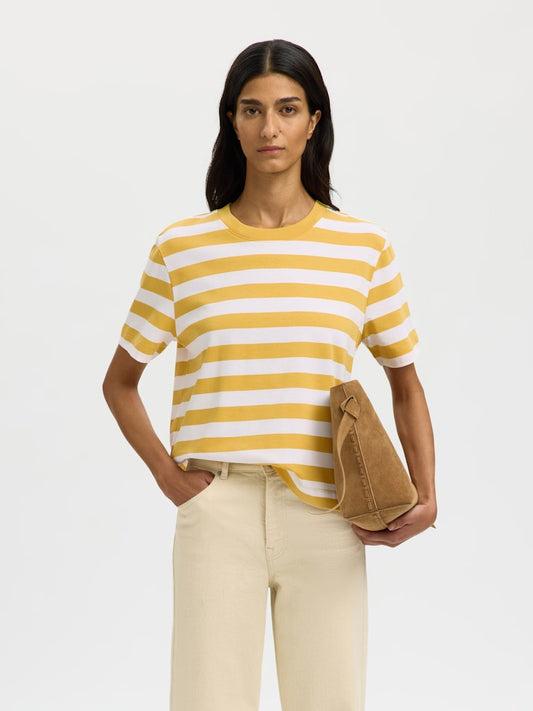 SLWESSENTIAL Striped Boxy Tee