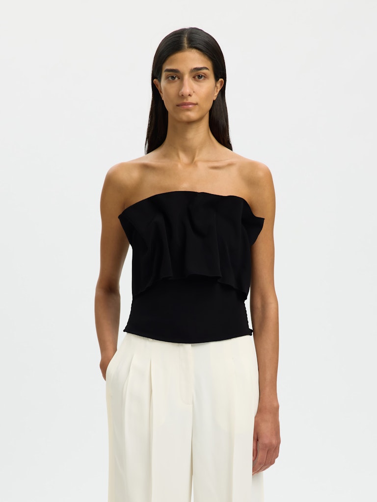 SLFVINELLE Pleated Bandeau Top (verschiedene Farben)